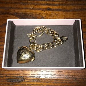 Vintage Juicy Couture Chunky Gold Locket Bracelet